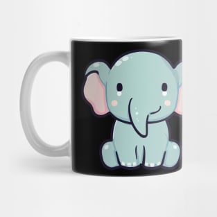 cute elephant vector illustration cartoon Mug